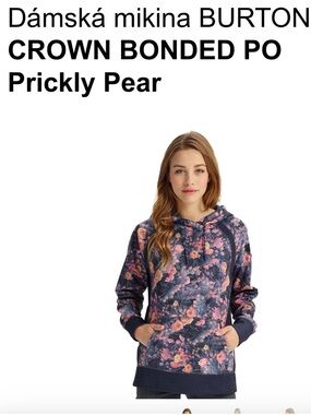 Burton Crown Bonded Pullover in the Prickly Pear Floral Women’s XS